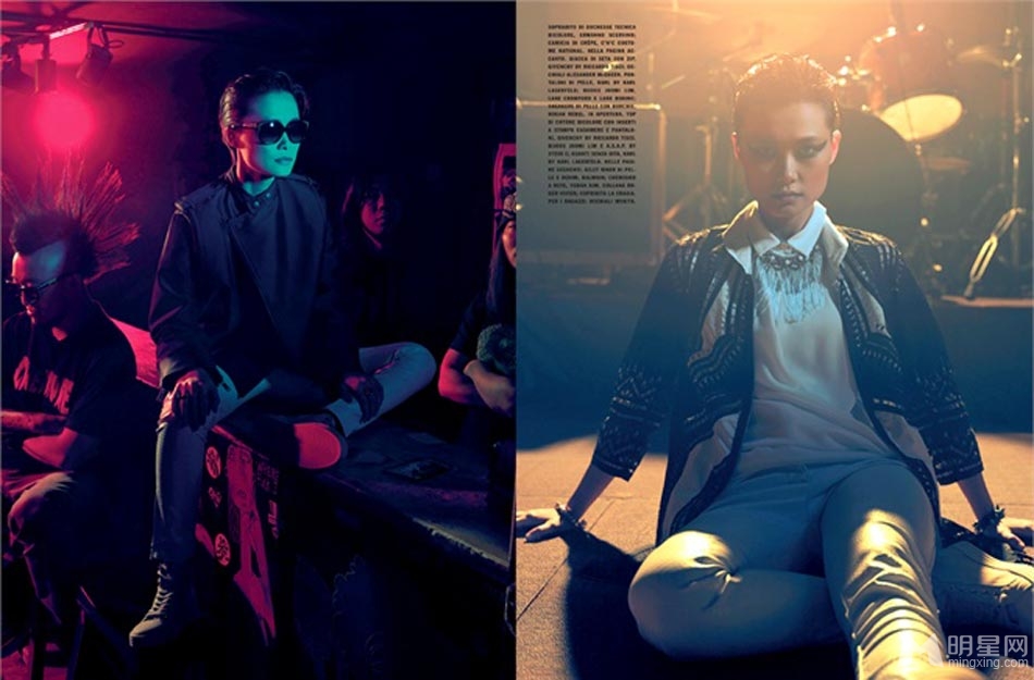 李宇春登意大利VOGUE杂志开年版