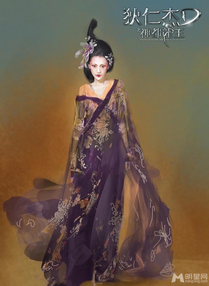 狄仁杰2曝手绘造型图 Angelababy性感琵琶秀