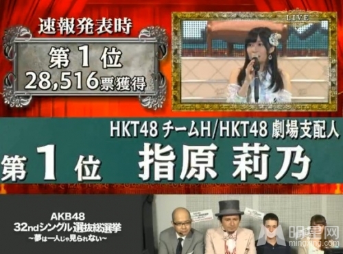 日本AKB48选举引全民关注 现场照曝光