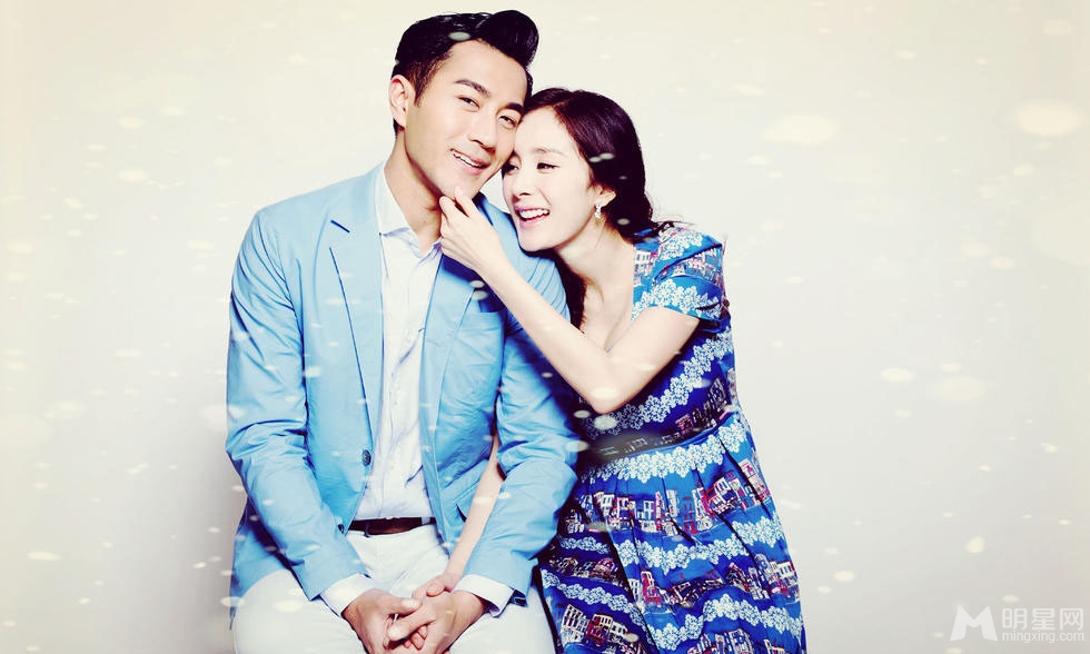 杨幂怀孕三个月 新婚夫妻全新甜蜜大片