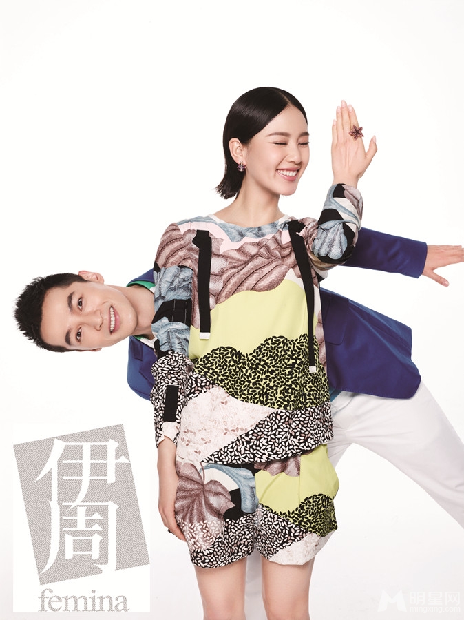 胡歌刘诗诗登杂志封面 演绎兄妹情深