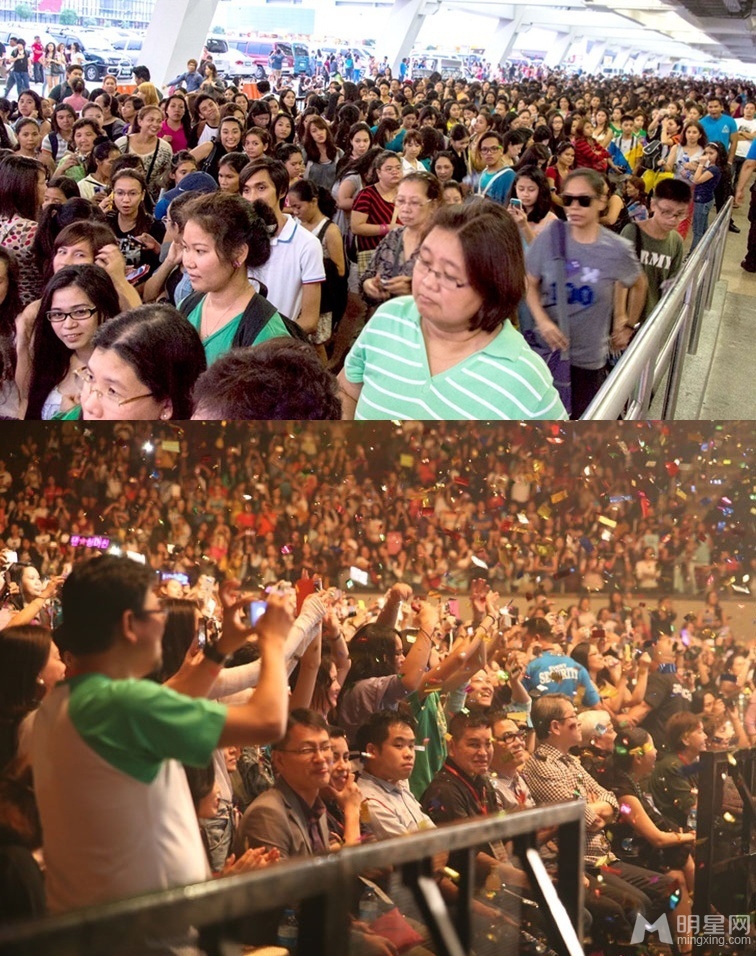 李敏镐出访菲律宾 1万5粉丝疯狂尖叫