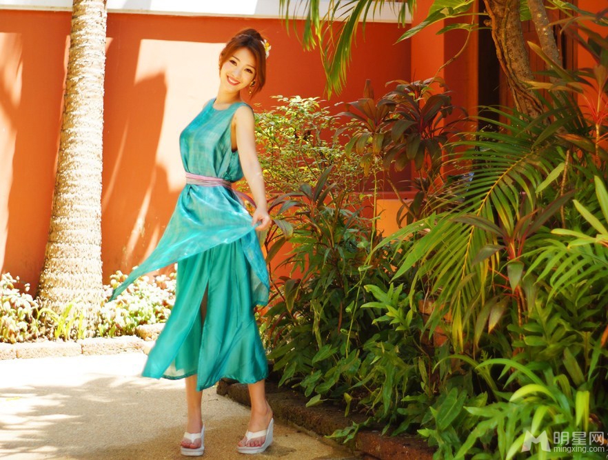 柳岩苏梅岛海滩唯美写真全集 性感小清新