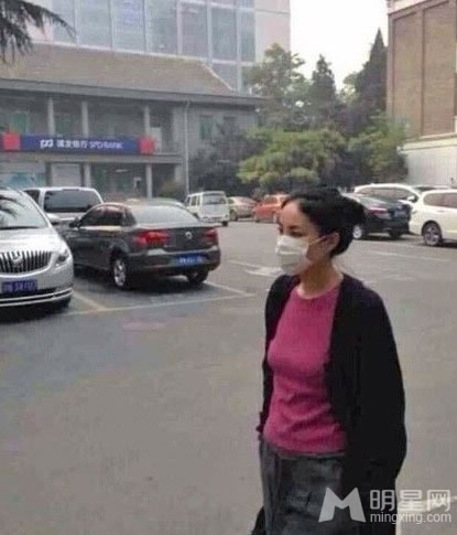 王菲素颜现身街头 口罩遮面神情严肃