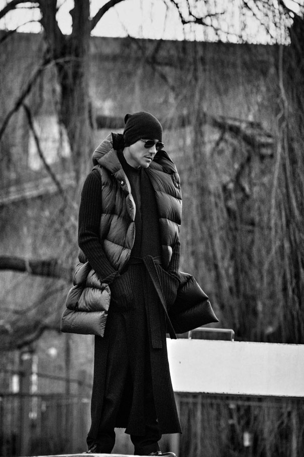 胡兵伦敦黑白风格帅气街拍写真图片