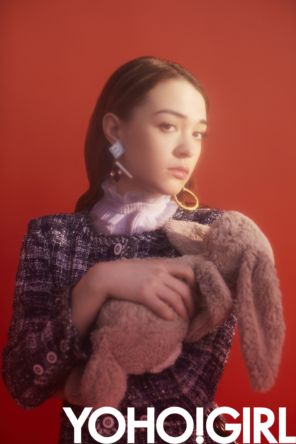 张榕容光影时尚杂志封面写真图片