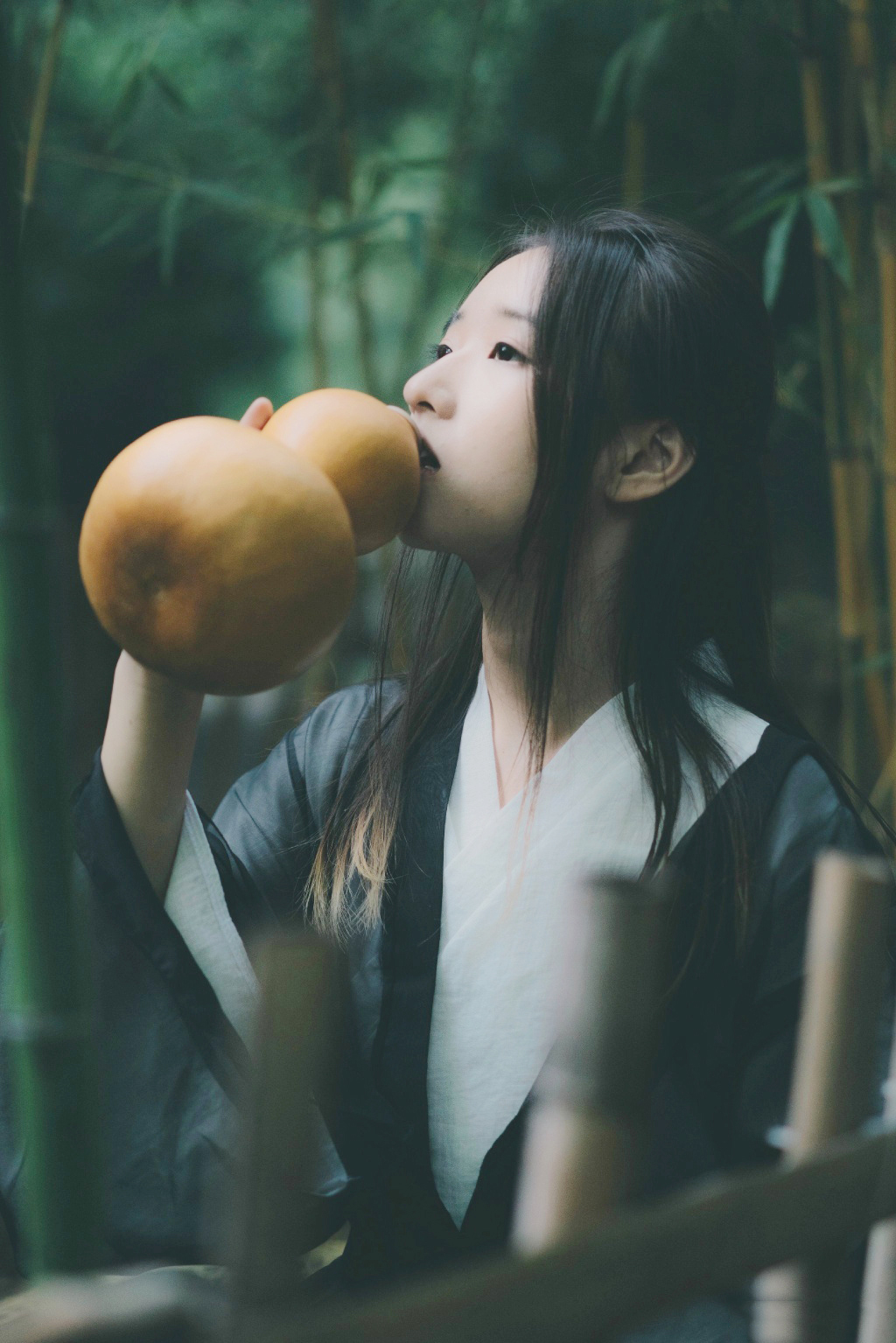 鹿小草古风写真高清图片