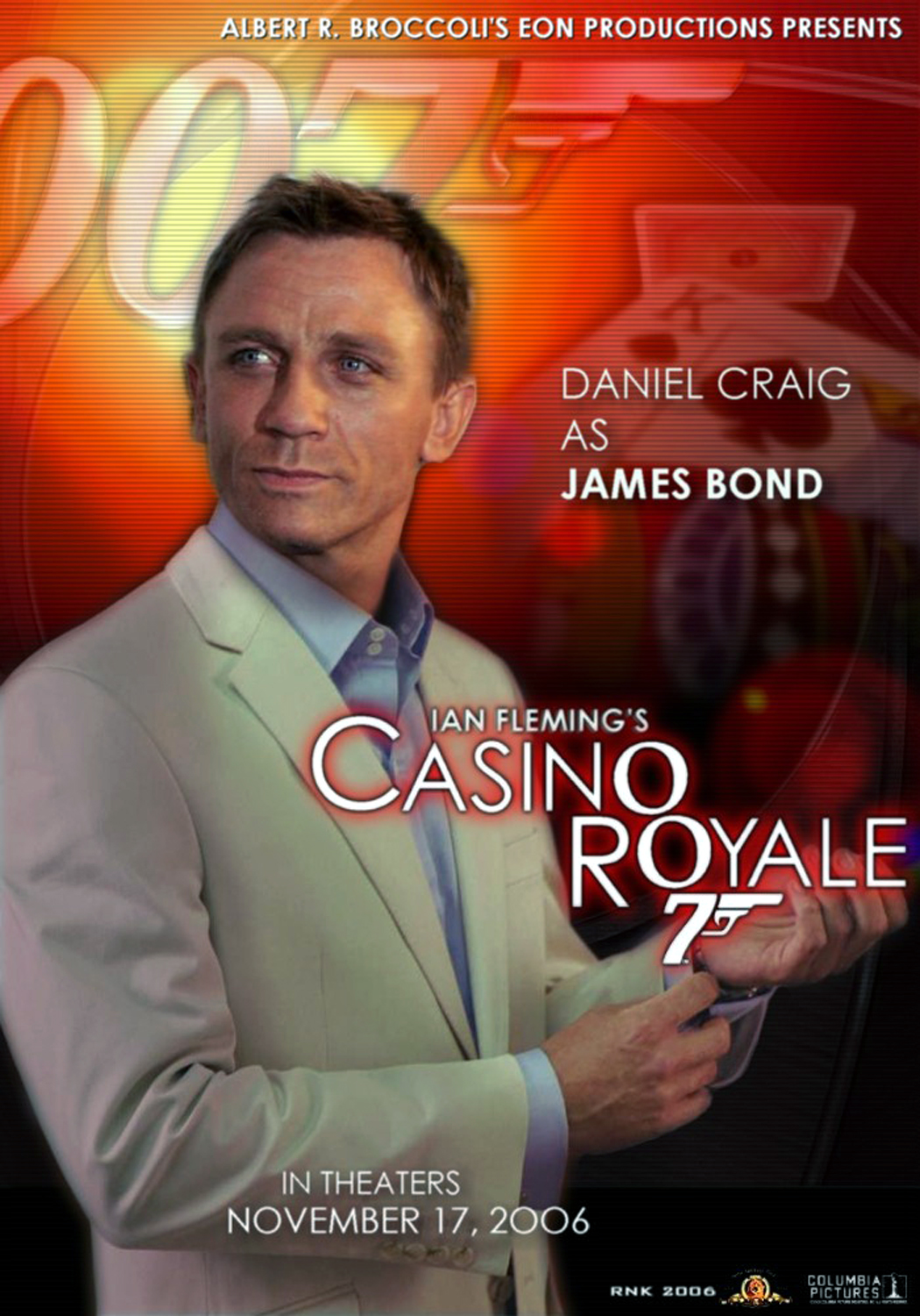 丹尼尔·克雷格《大战皇家赌场》海报图片