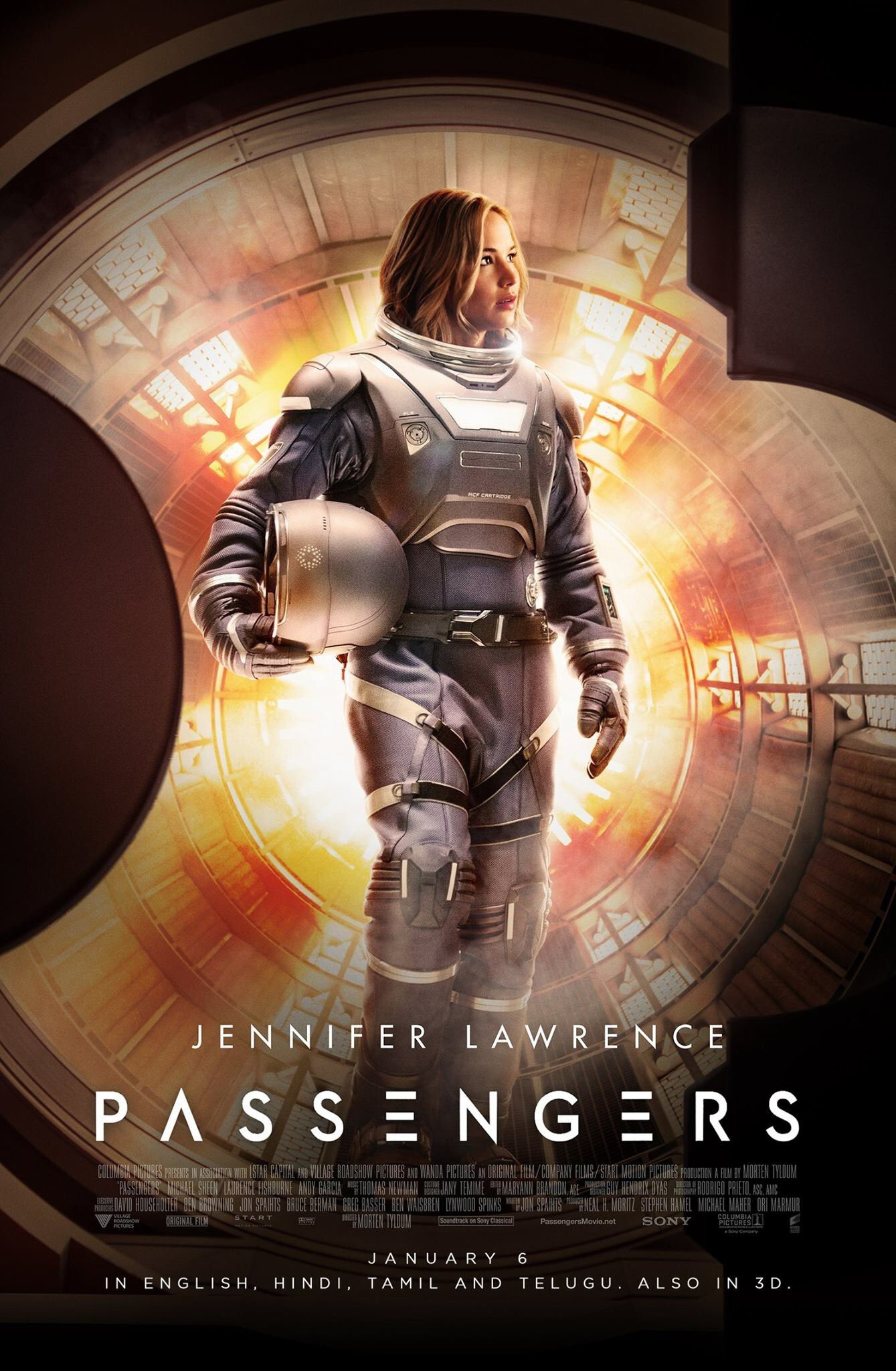 詹妮弗·劳伦斯《太空旅客》海报图片