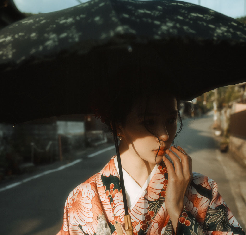 邱诗媛日本和服性感街拍图片