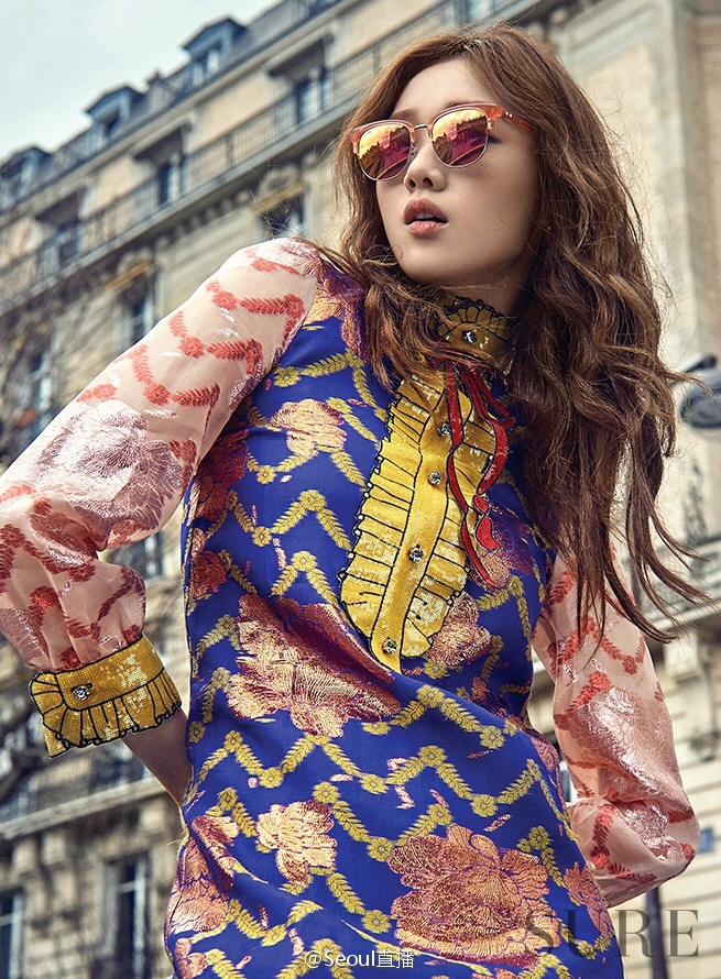 韩国美女李圣经巴黎街头时尚炫酷写真图片