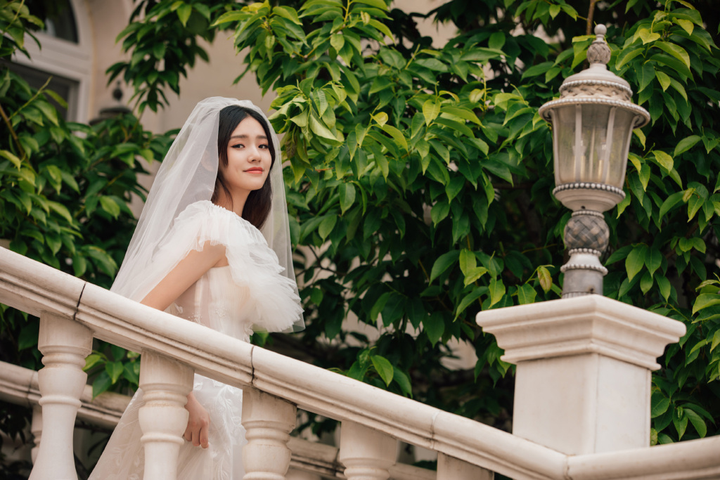林允婚纱仙气写真图片