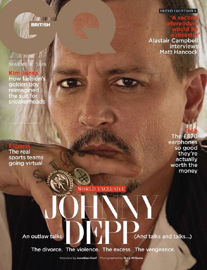 约翰尼·德普杂志封面写真图片