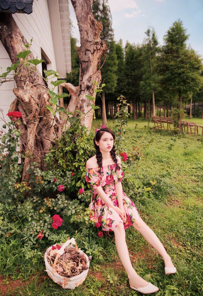 赵韩樱子唯美田园风甜美性感写真图片