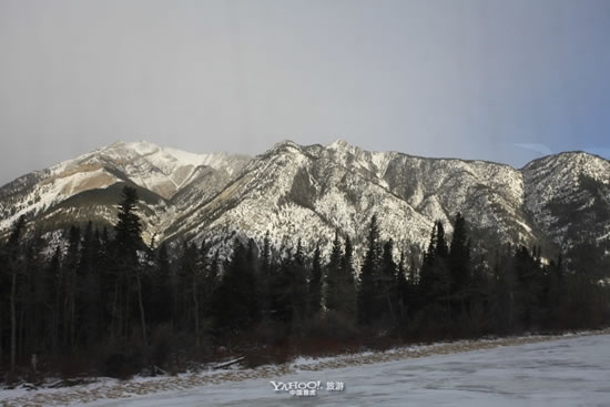 加拿大迷人的雪景