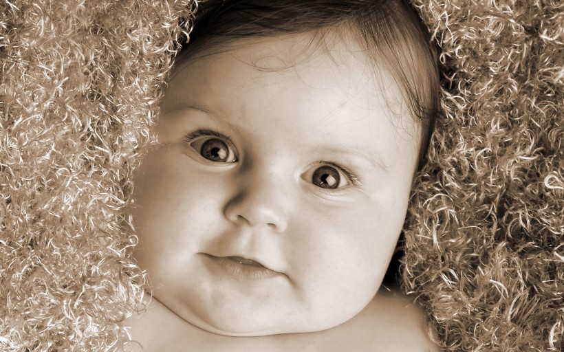 可爱宝宝黑白图片(32张)