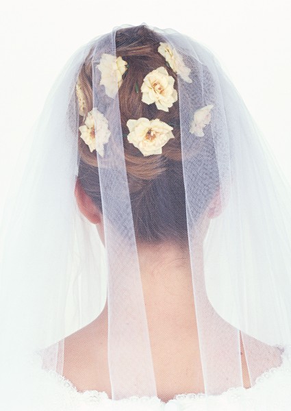 戴着头纱的新娘图片(15张)