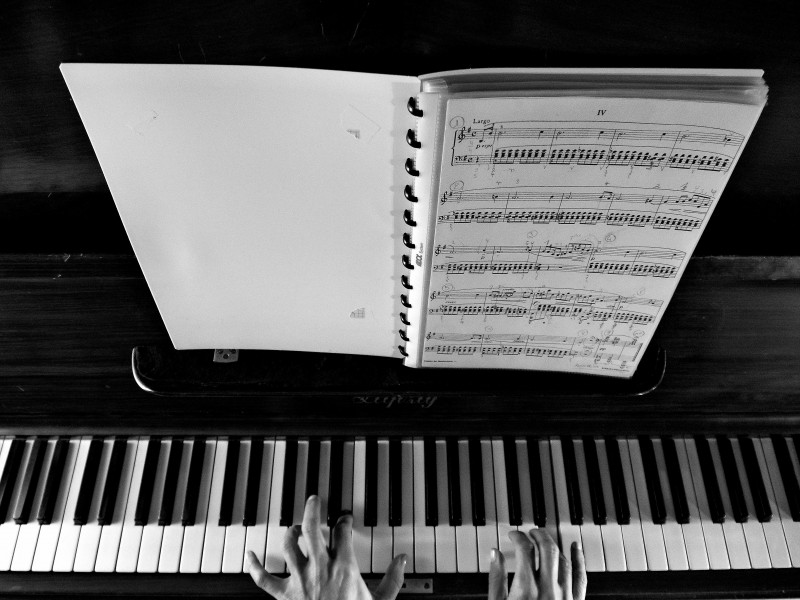 弹钢琴的音乐爱好者图片(10张)