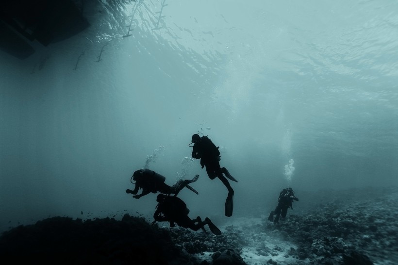 海底潜水人物图片(15张)