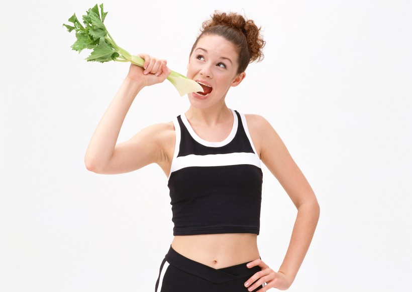 女性运动健康和蔬果图片(14张)