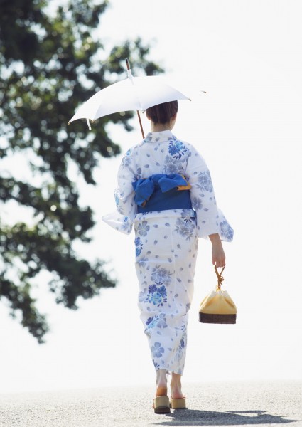 夏日里打伞的日本女人图片(22张)