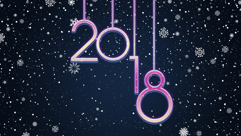 2018新年数字素材图片(16张)