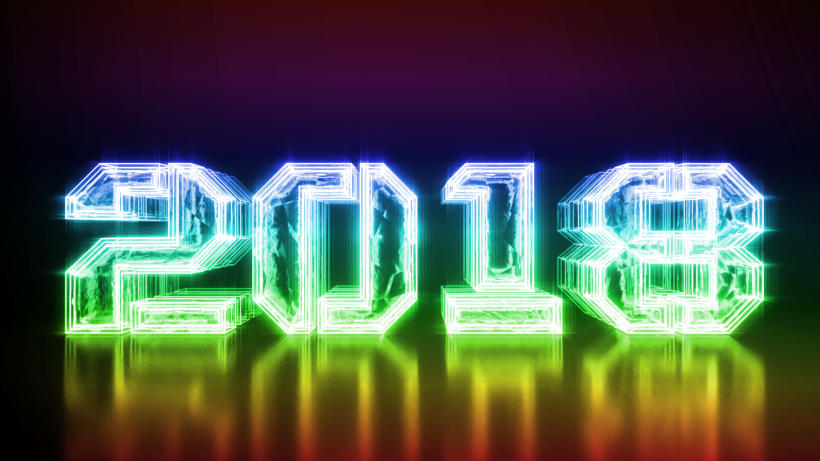 2018新年数字素材图片(16张)