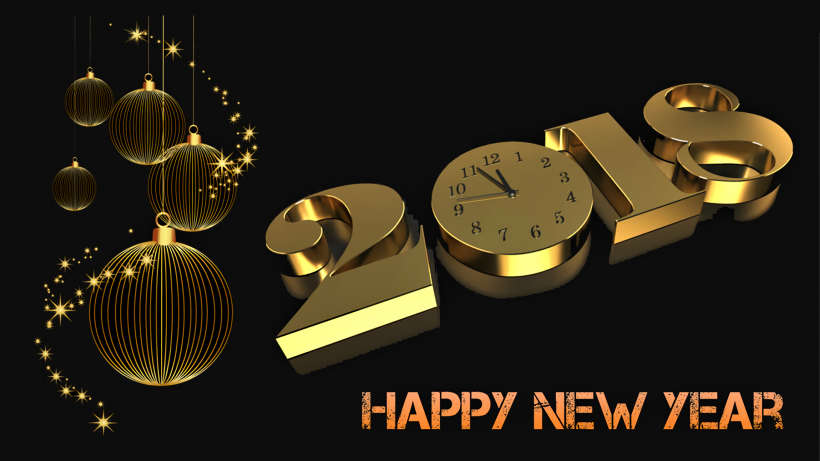 2018新年数字素材图片(16张)