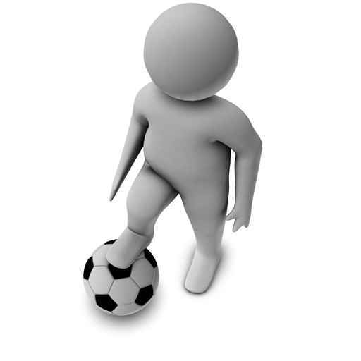 3D小人踢足球图片(500px小图)(30张)