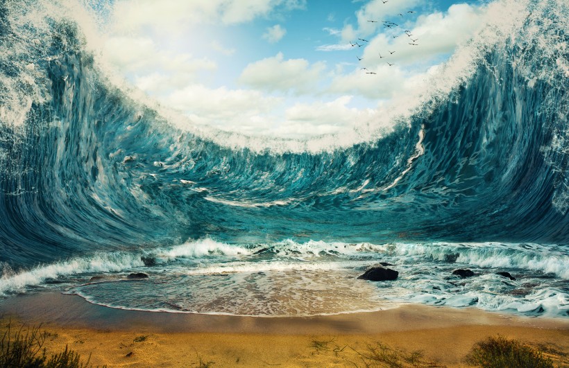 巨大海浪创意图片(7张)