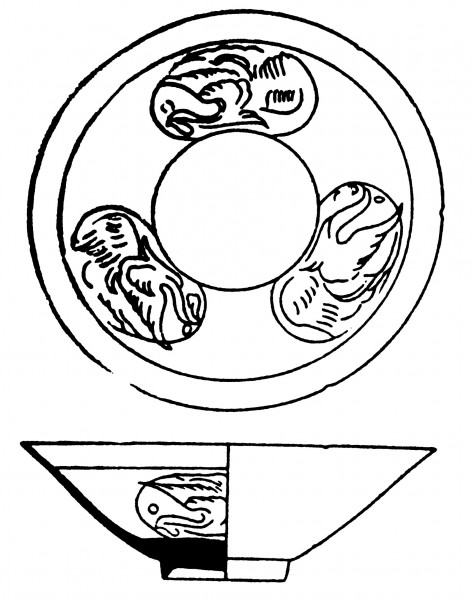 两宋时期盘子花纹图片(73张)