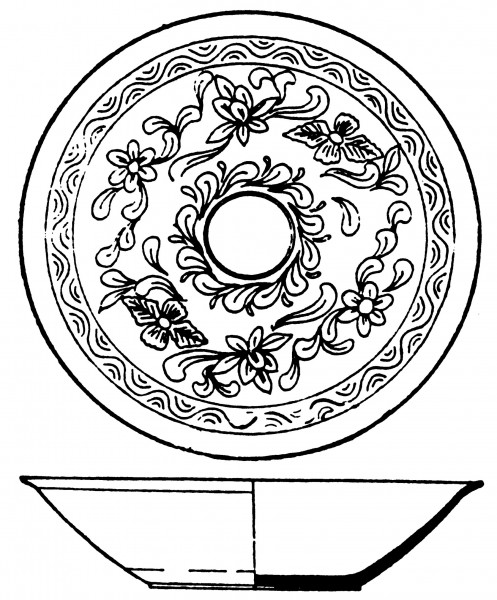 两宋时期盘子花纹图片(73张)