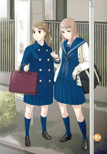 日本女子高中校服插画图片(51张)