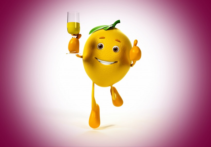 微笑的柠檬3D设计图片 (11张)