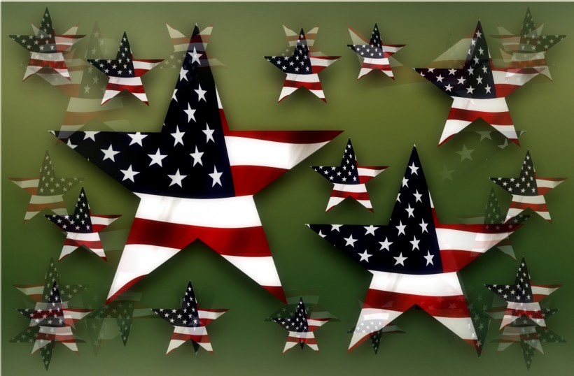 美国星条旗图案背景图片(5张)