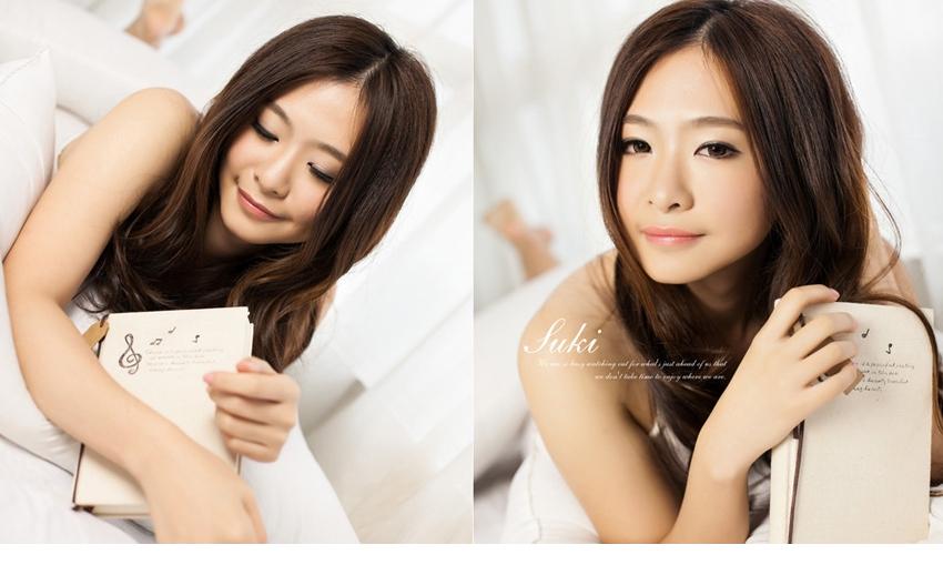 小美女模特纯白婚纱写真