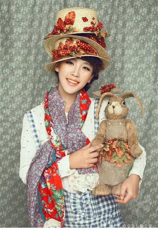 小清新女生俏皮可爱写真