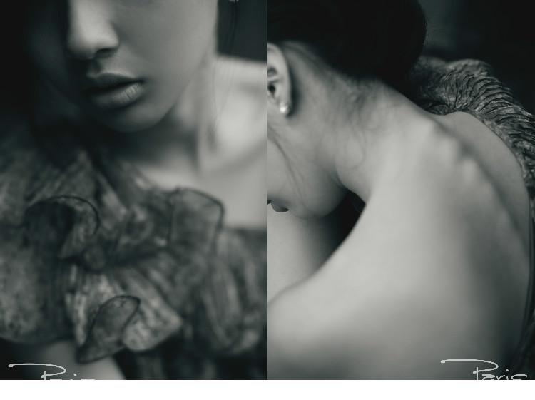 妩媚的小女人性感半露香肩