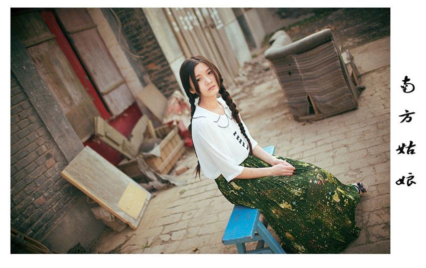 楚楚可怜的南方温婉姑娘