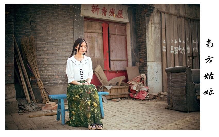 楚楚可怜的南方温婉姑娘