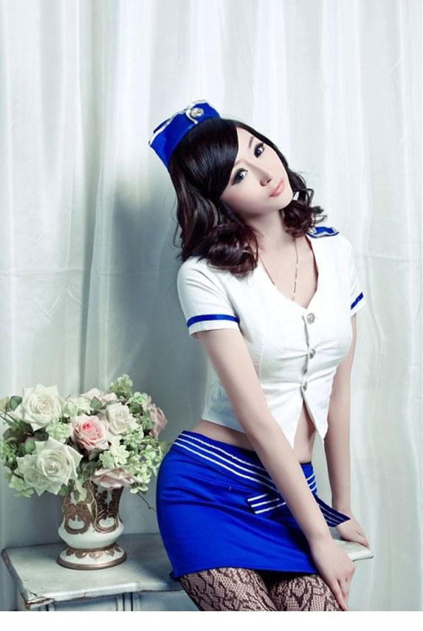魔鬼身材空姐制服的诱惑