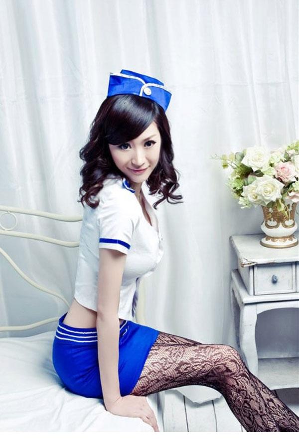 魔鬼身材空姐制服的诱惑