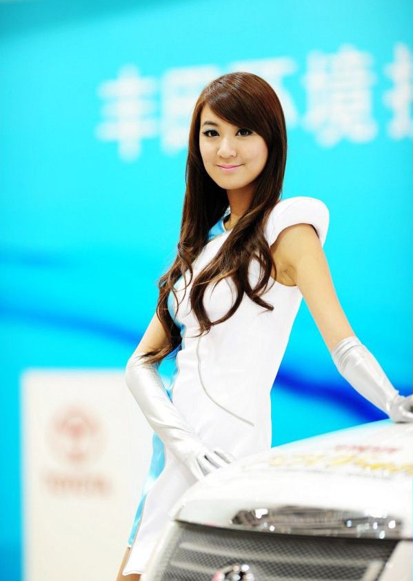 2010北京车展性感车模集热辣性感