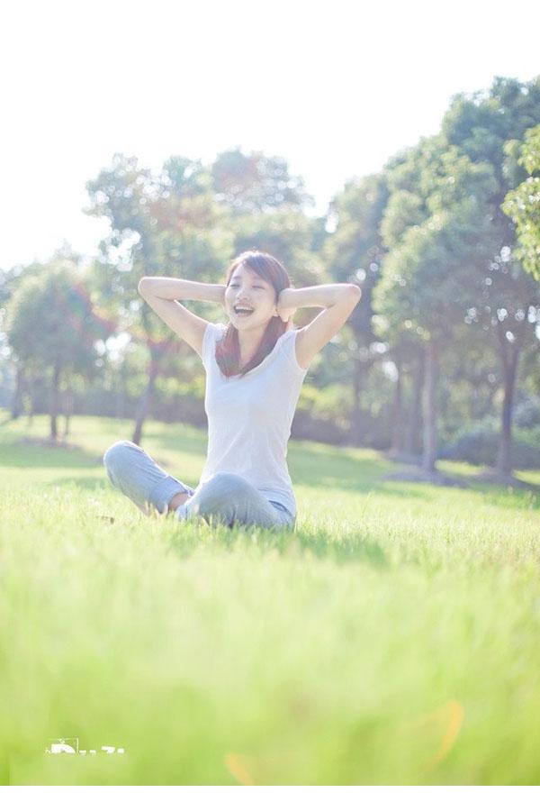 小清新笑容灿烂夏过