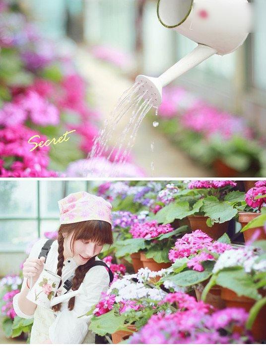 花房里清新小美人园丁