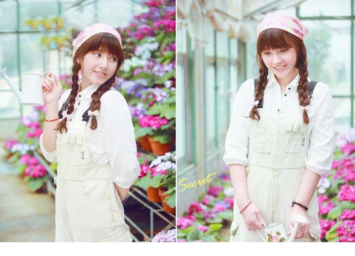 花房里清新小美人园丁