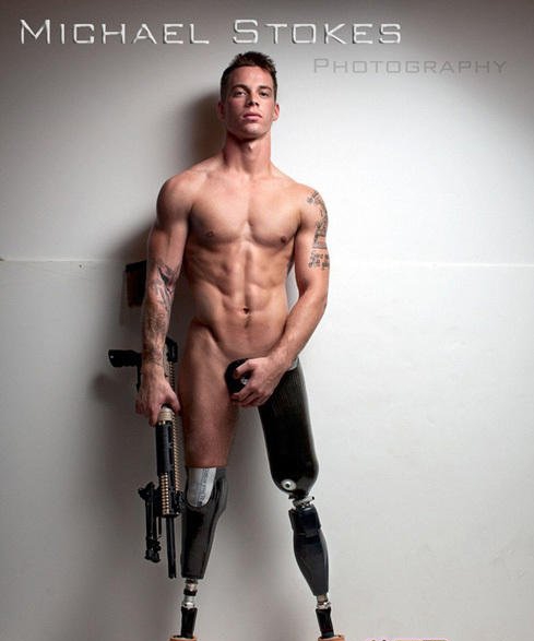 美国截肢军人性感肌肉写真