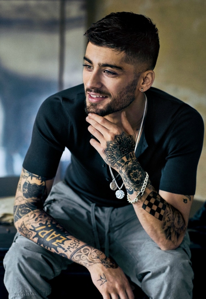 zayn malik纹身图案 泽恩·马利克图片