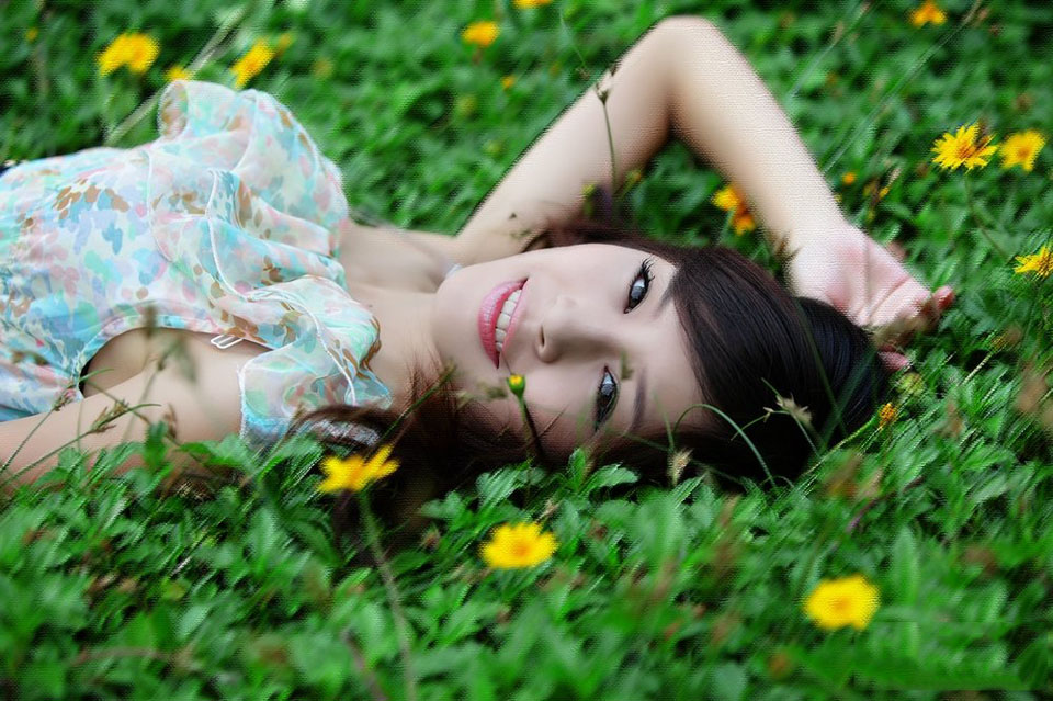 南碧美女公园清纯靓丽美图写真