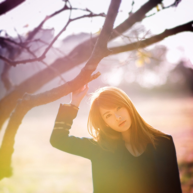 清纯美女林笑媚街拍写真